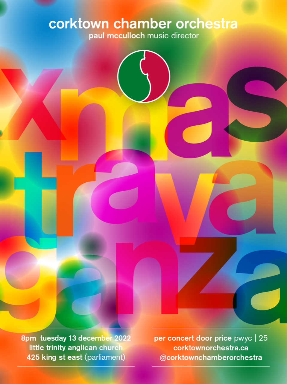 Concert poster for XMASTRAVAGANZA