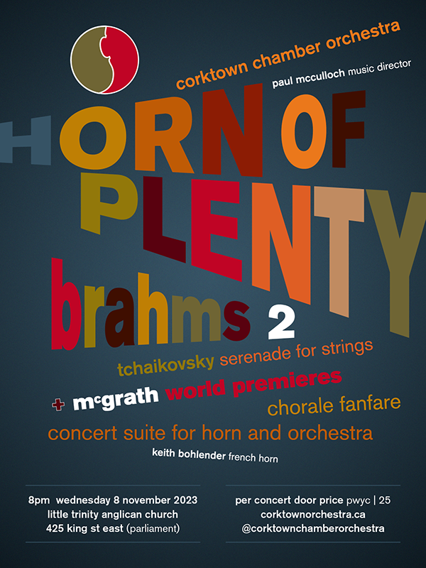 Concert poster for Horn of Plenty