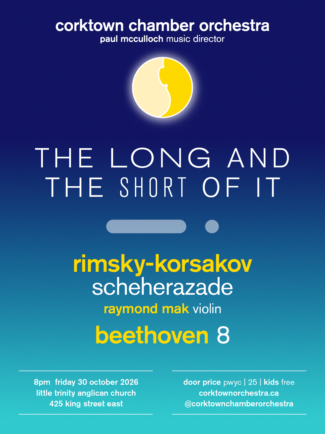 Concert poster for The Long and the Short of It